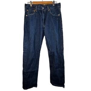 Levis 501XX Shrink-To-Fit Original Button-fly Dark Wash Jeans Mens 32 x 31